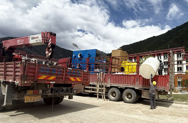 西藏昌都市2套30m3/h一體化凈水設備安裝調試項目